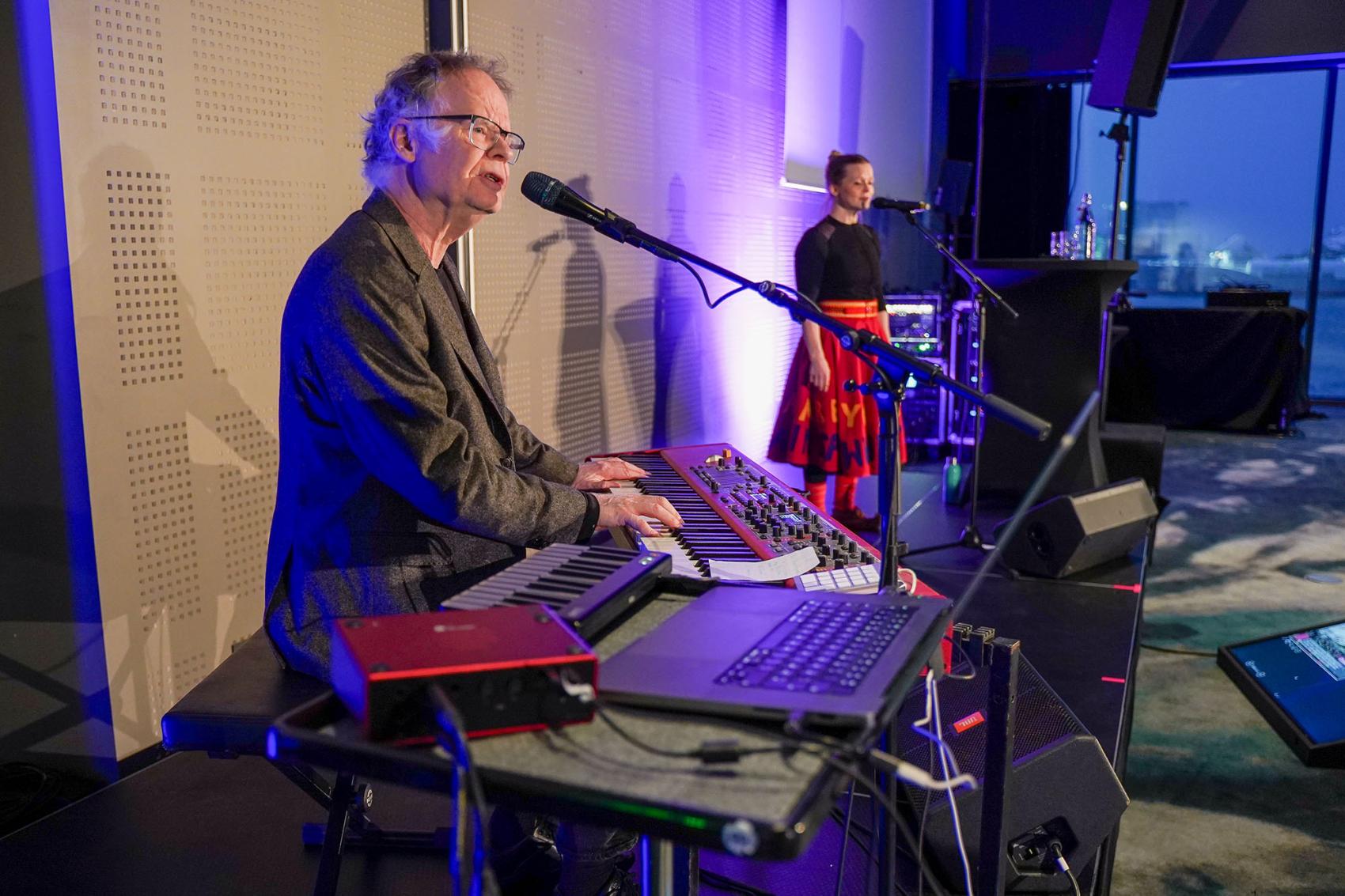 musikere på scene